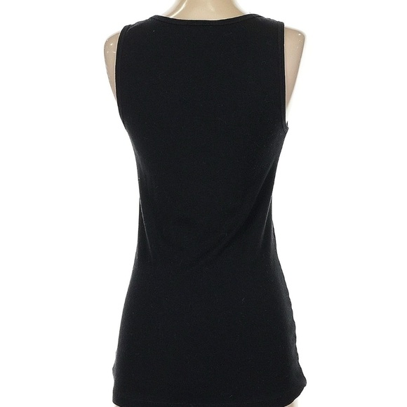 Splendid Black Fitted Tank Top with Wide Straps - Picture 3 of 6